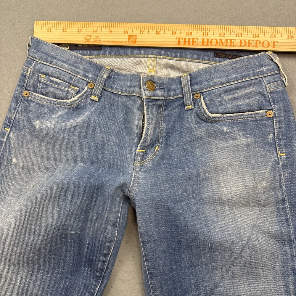 citizens of humanity women's 30 jeans bOOT lOW wAIST cOLLEGE #4  vtg y2K - Picture 8 of 12